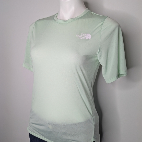 ✨3/$15 North Face Light Mint Green Sheer Tshirt S - Picture 2 of 7
